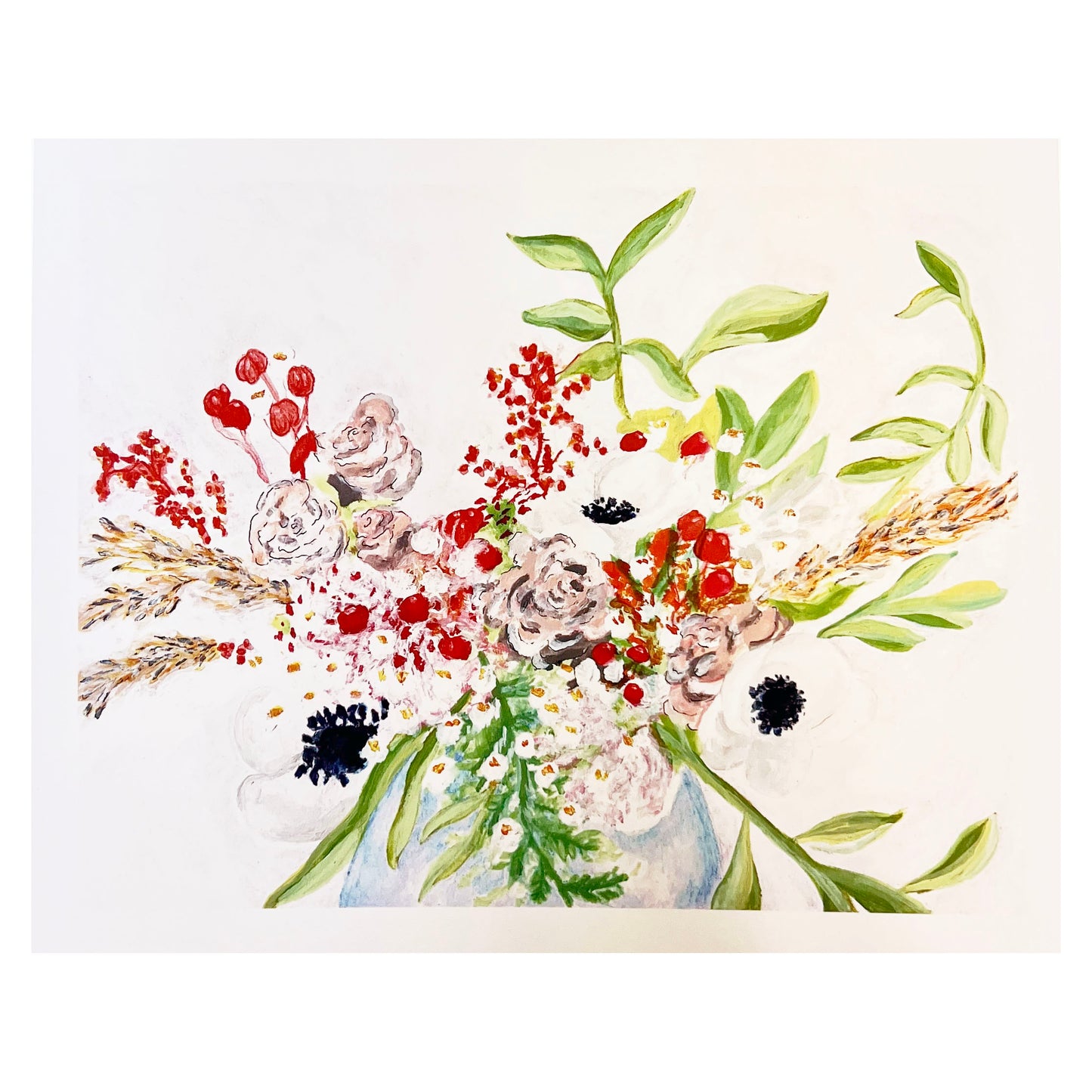 December Bouquet - Giclee Print